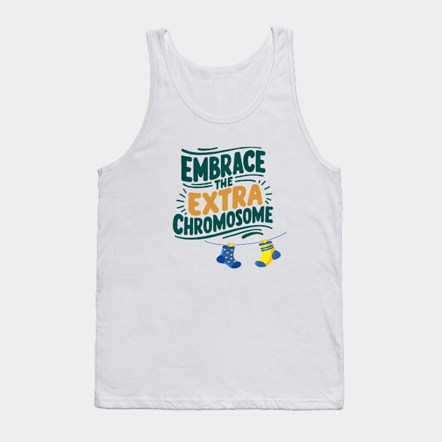 Embrace Uniqueness design - Extra Chromosome Pride Tank Top by WEARWORLD